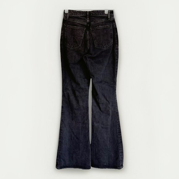 Free People Womens Venice Beach High Rise Flare Jeans Black Sz 32 Boho Festival - Picture 10 of 11